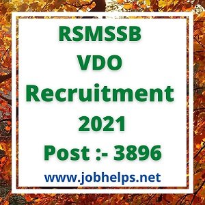 RSMSSB VDO Recruitment 2021