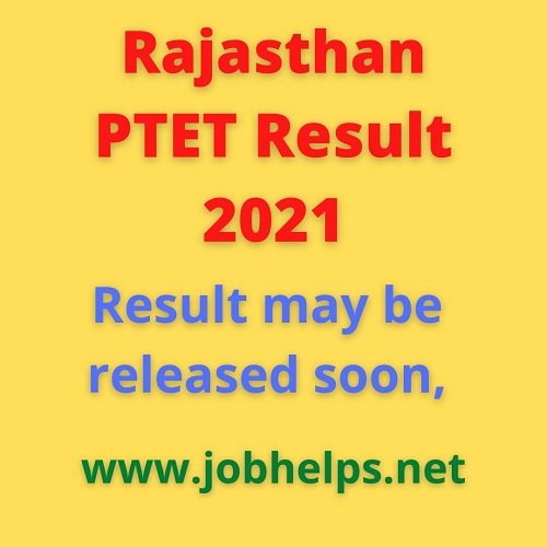 Rajasthan PTET Result 2021