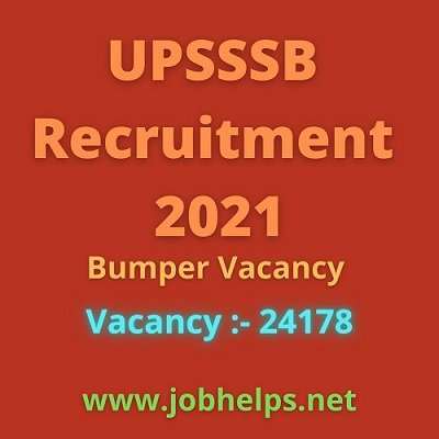 UPSSSB Recruitment 2021