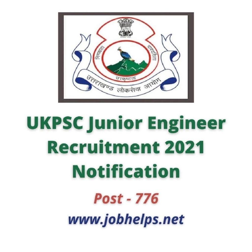 UKPSC Junior Engineer Recruitment 2021 Notification : Check             Eligibility, Pay Scale & Last Date..