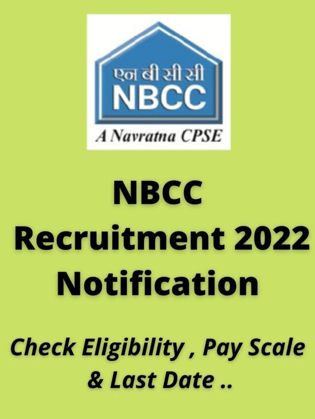 NBCC Recruitment 2022 Notification