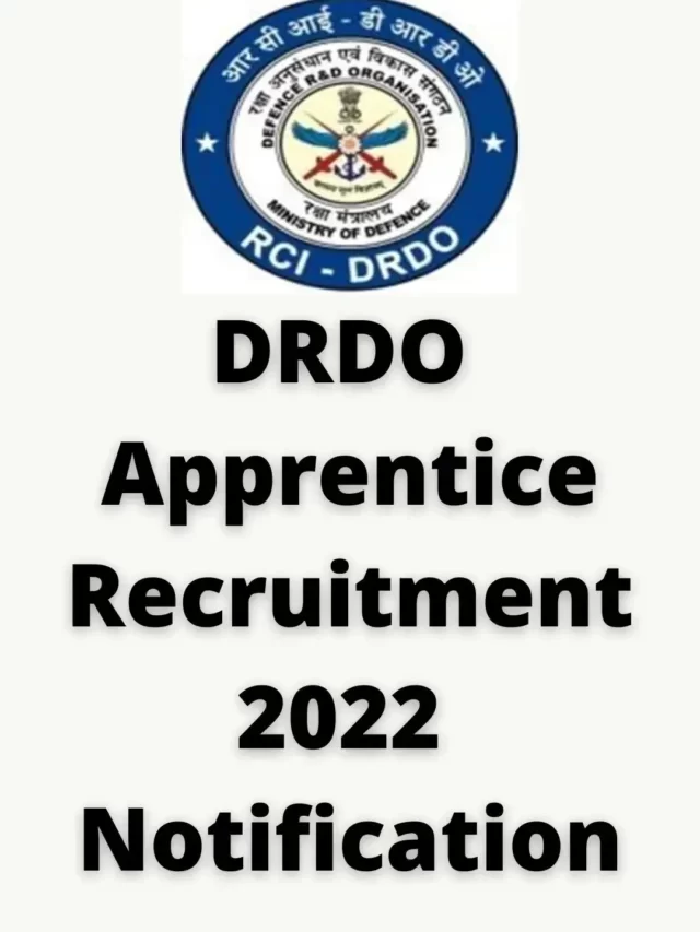 DRDO Apprentice Recruitment 2022 Notification Check Details