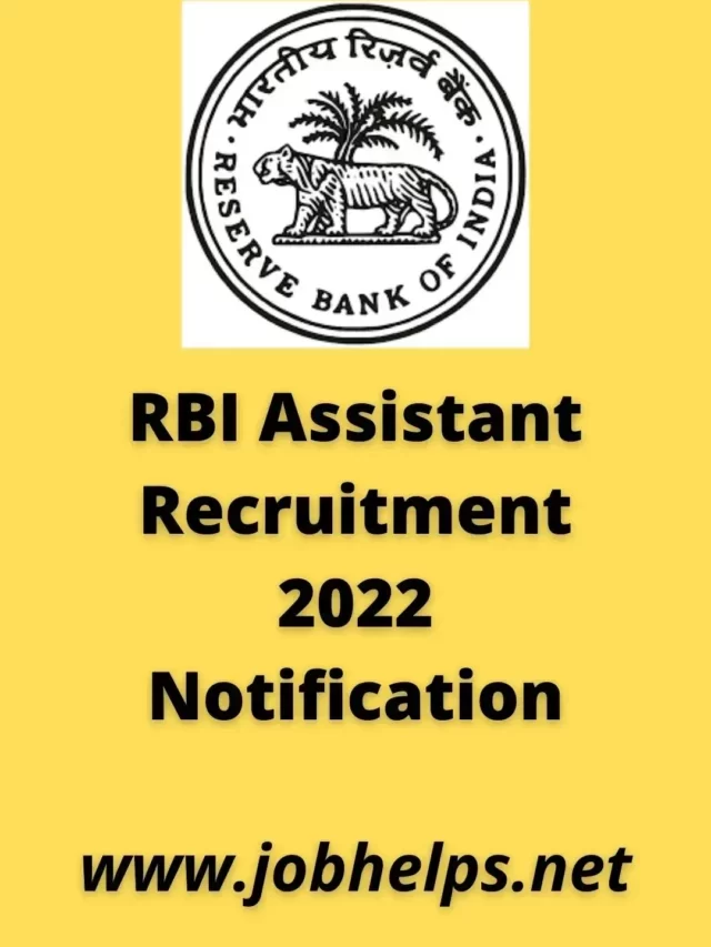 RBI Assistant Recruitment 2022 Notification